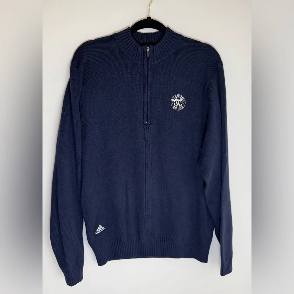 Adidas Climalite 1/4 zip embroidered sweater • Men’s Medium